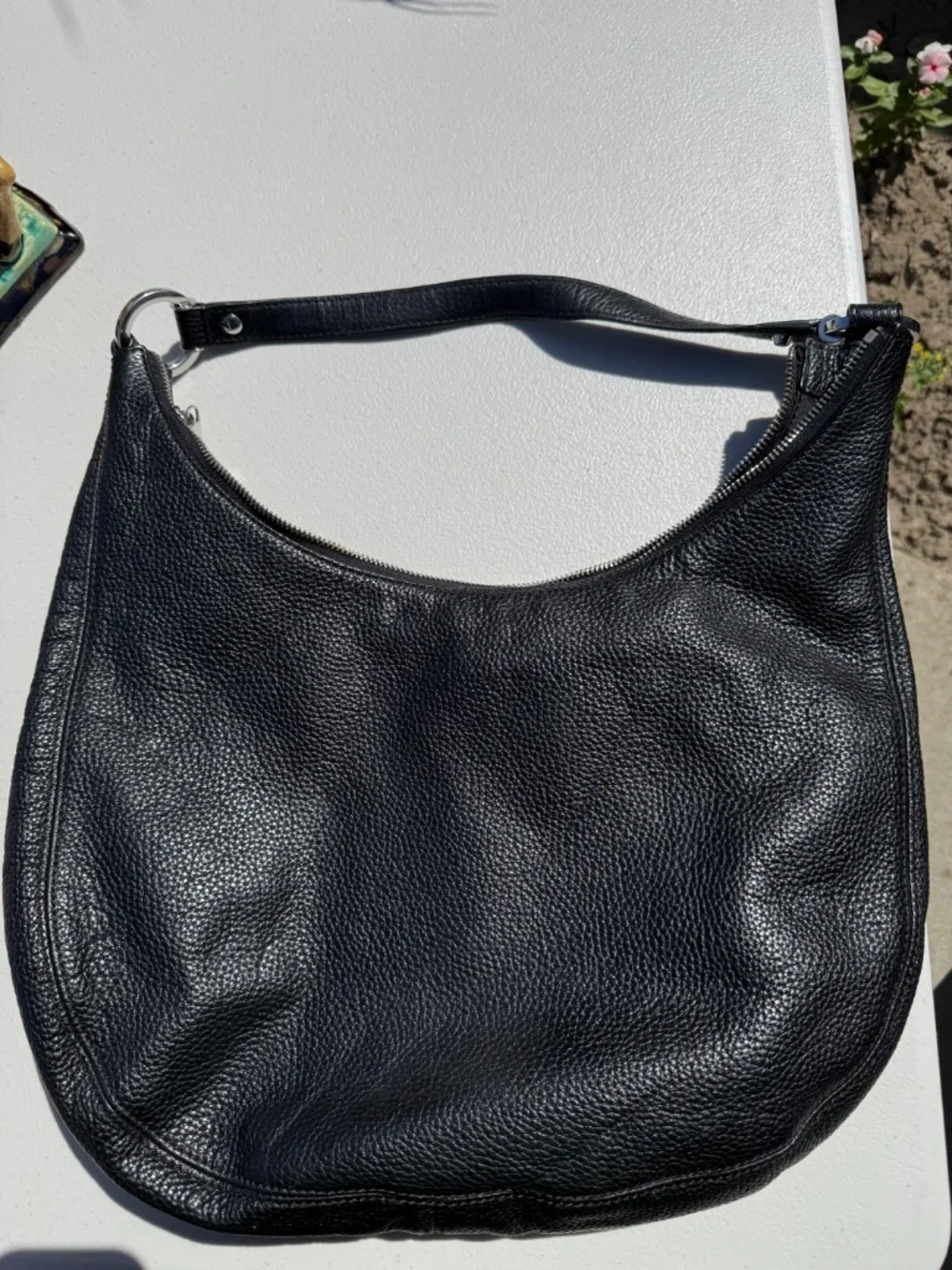 Michael Kors pebbled leather hobo bag